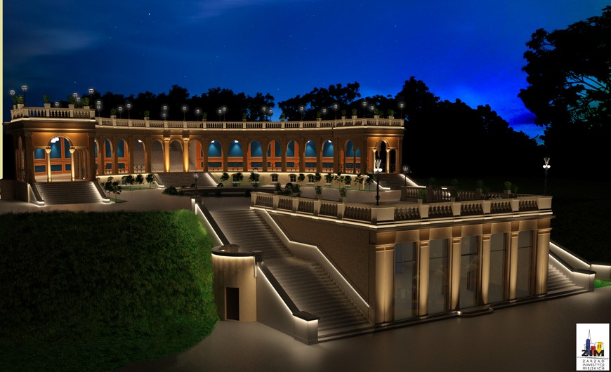 Bastion Sakwowy będzie po rewaloryzacji pięknie oświetlony