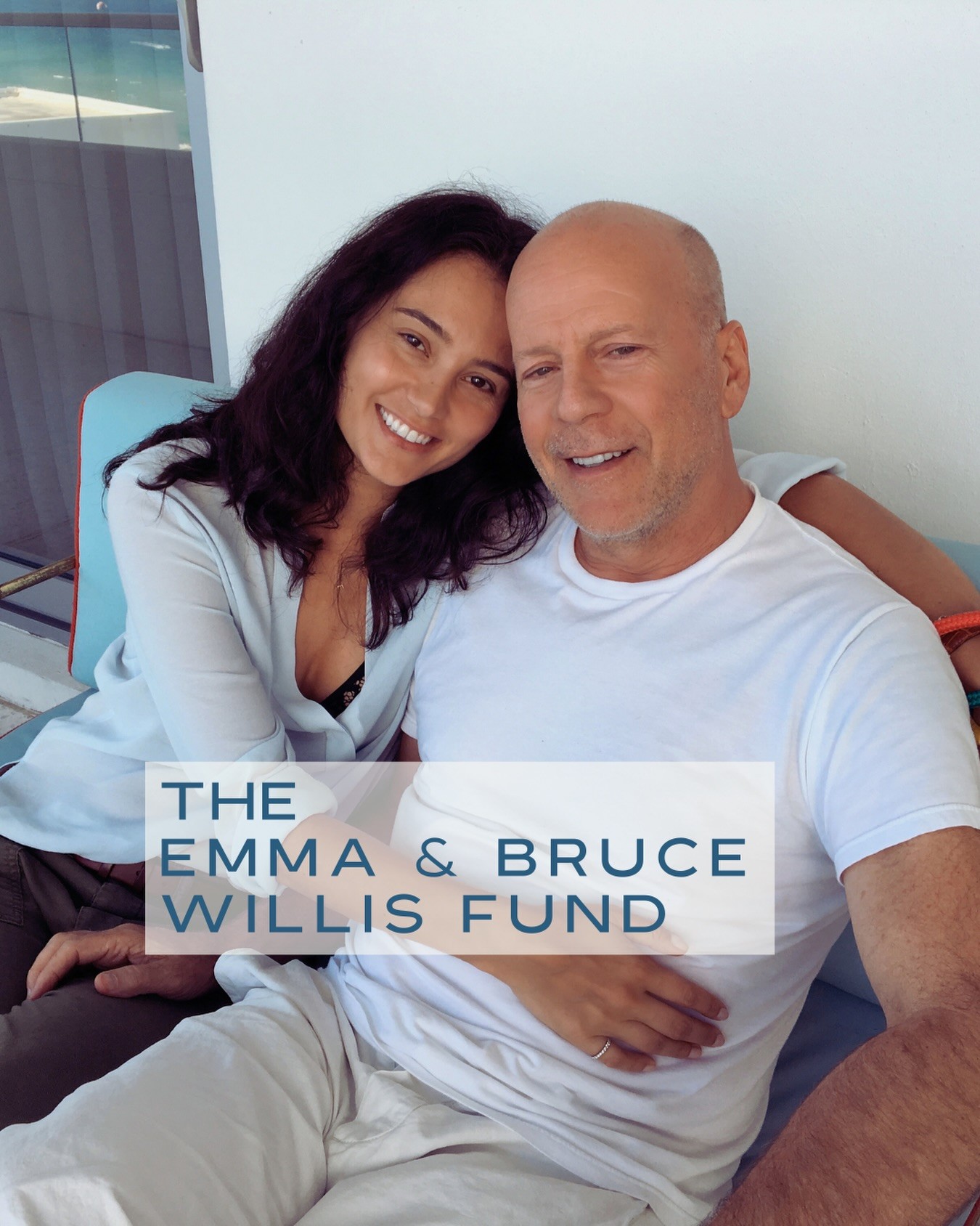 Herec Bruce Willis a jeho manželka manželka Emma Heming Willis.