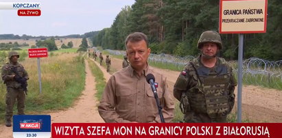 Błaszczak straszy migrantami i zamachami terrorystycznymi. "Gwiazda TVN zaatakowała żołnierzy"