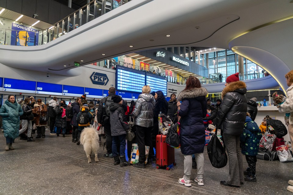 Trudna sytuacja na Dworcu Centralnym w Warszawie