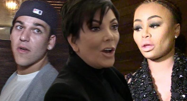 Rob Kardashian, Kris Jenner, Blac Cjhyna