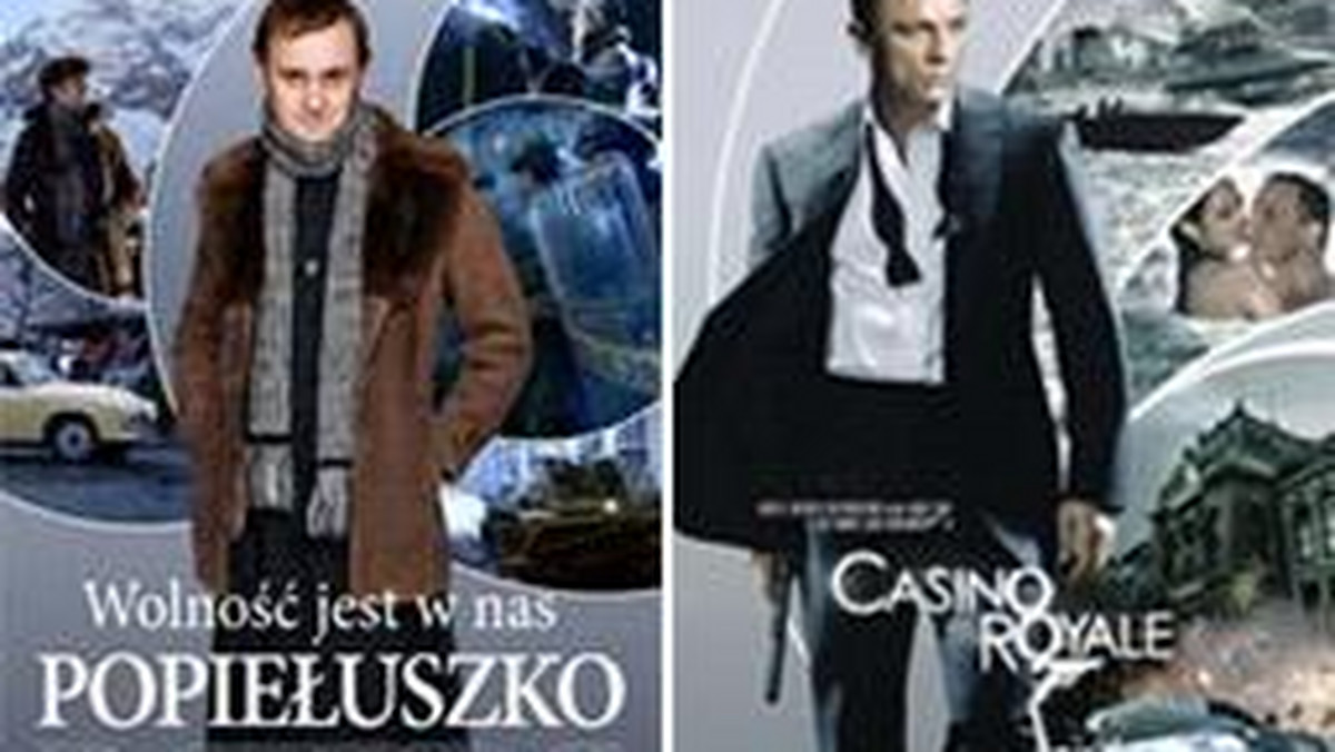 Wczoraj rozgorzała dyskusja na temat podobieństwa plakatu filmu "Popiełuszko" do plakatu przedostatniej części przygód Jamesa Bonda - "Casino Royale".