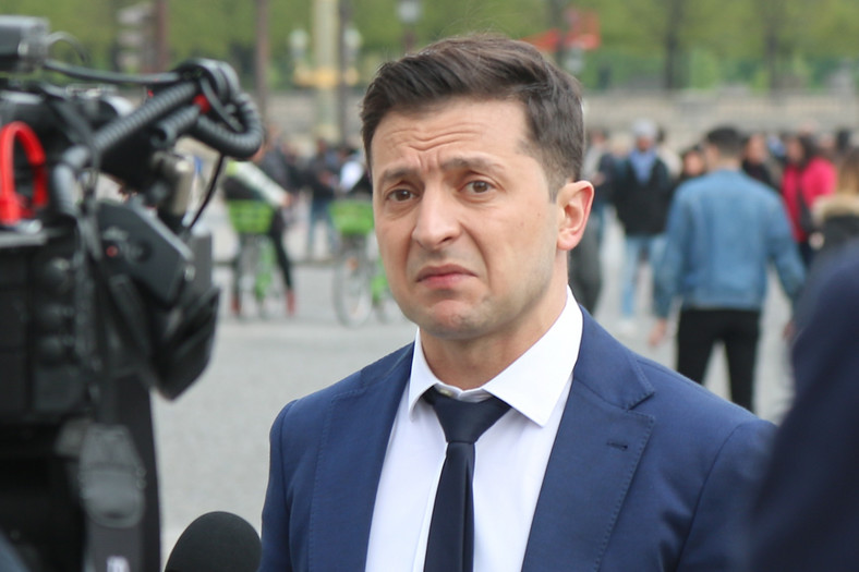 Wołodymyr Zełenski jeszcze jako kandydat na prezydenta (2019 r.)