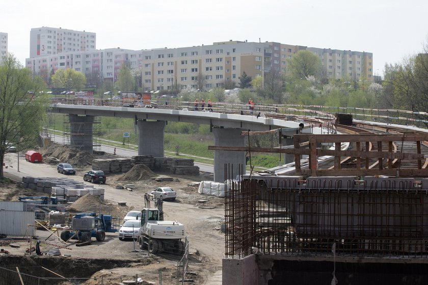 Estakada linii tramwajowej na Morenę