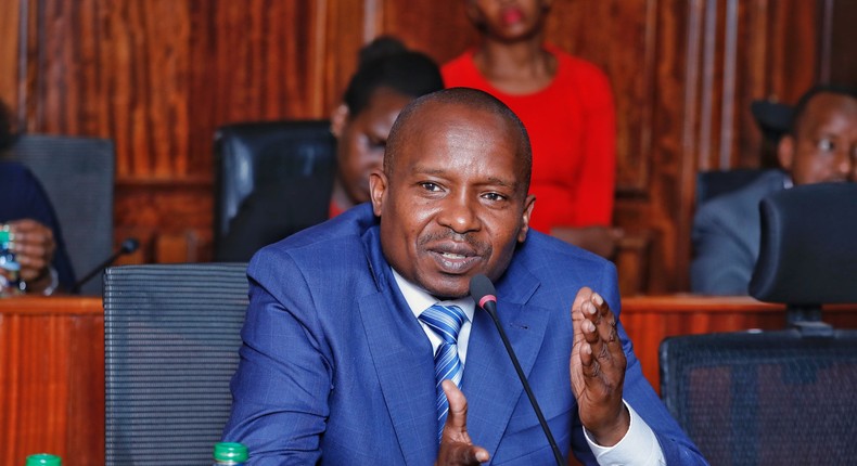 CS Kithure Kindiki appears before the Senate Committee on National Cohesion to give update on the ongoing security operation in the North Rift