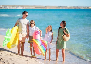 Porodica na odmoru - ilustracija