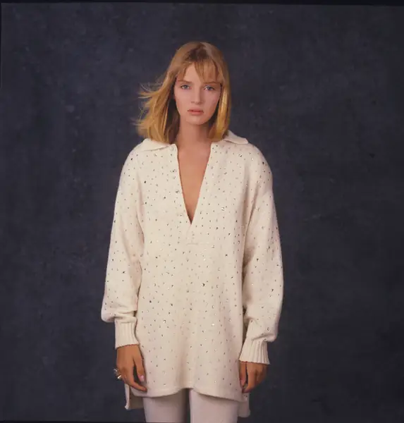 Uma Thurman w połowie lat 80. Swoją karierę rozpoczęła jako modelka. W grudniu 1985 r. znalazła się na okładce brytyjskiej edycji Vouge / Getty Images