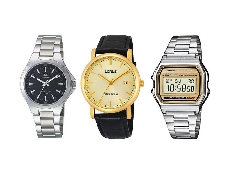 Od lewej: Q&Q - 89 zł, Lorus RG838CX9 - 149 zł, Casio Retro A158 - 149 zł