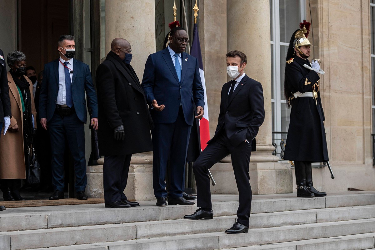 Emmanuel Macron, Macky Sall, Nana Akufo-Addo