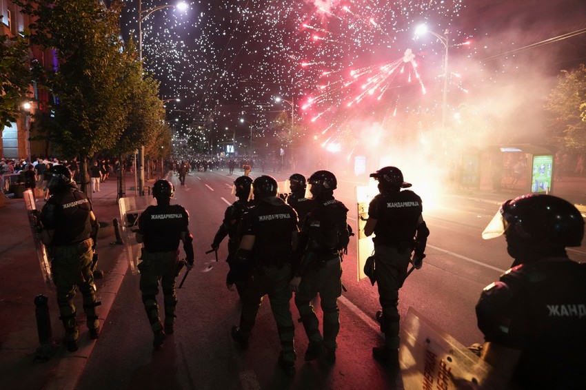 Protesti Beograd, ilustracija.