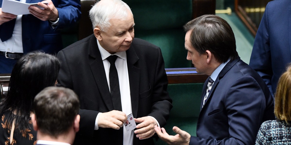 Jarosław Kaczyński i Zbigniew Ziobro.