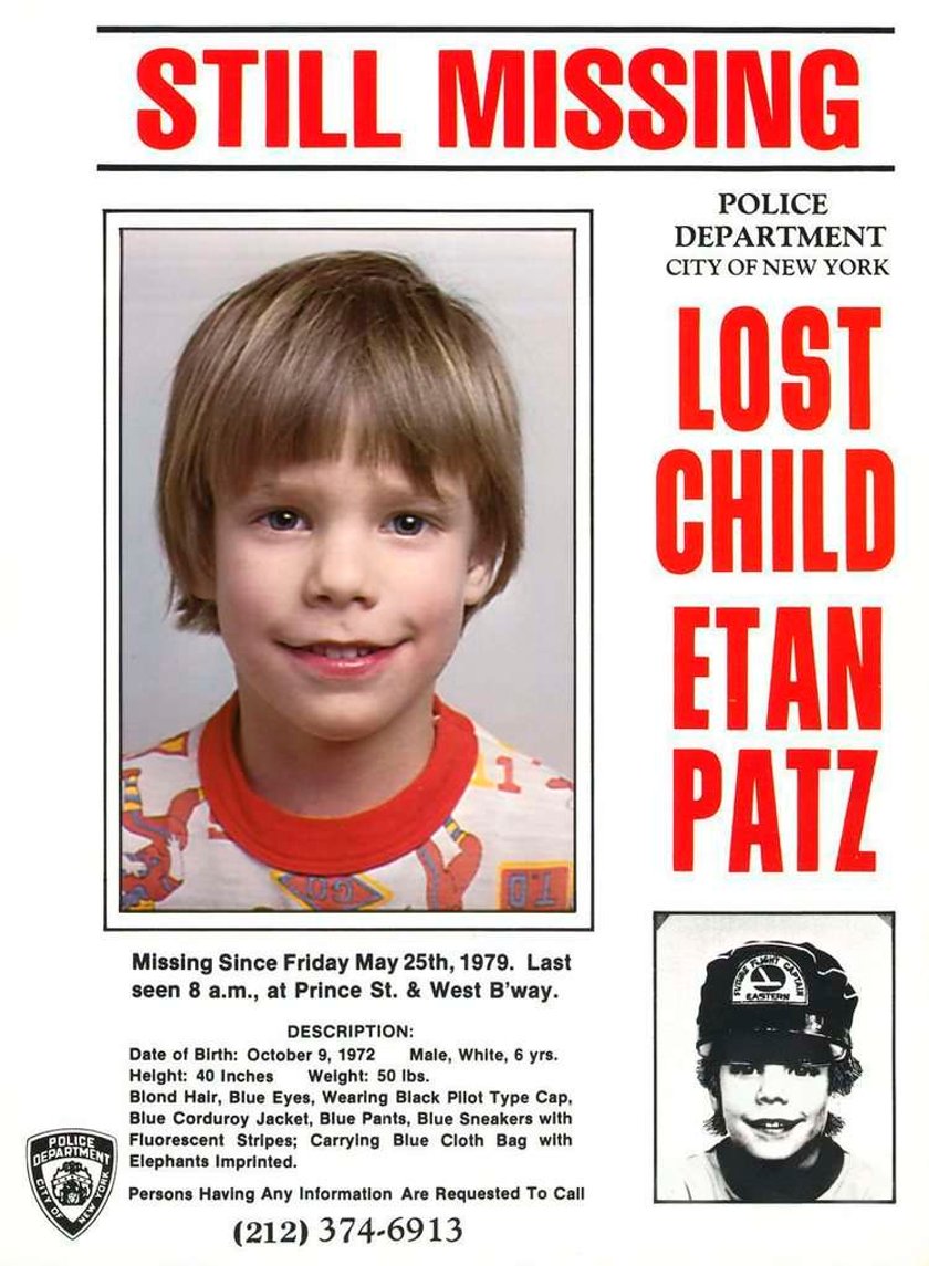 etan Patz - złapano jego mordercęTION Missing NYC Boy