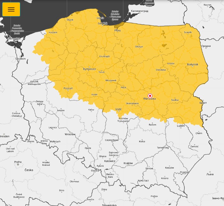 Ostrzeżenia przed gęstą mgłą obowiązują w dziewięciu województwach