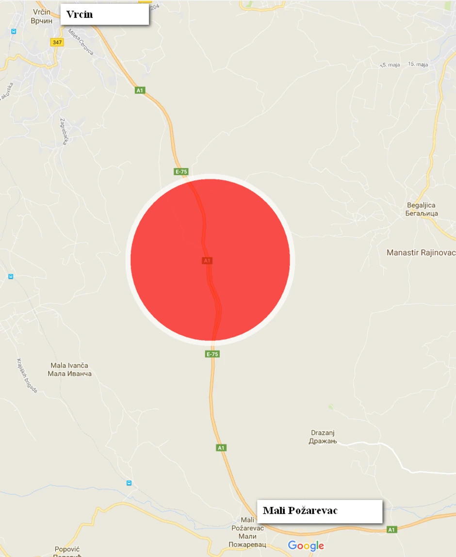 Begaljičko brdo između Vrčina i Malog Požarevca