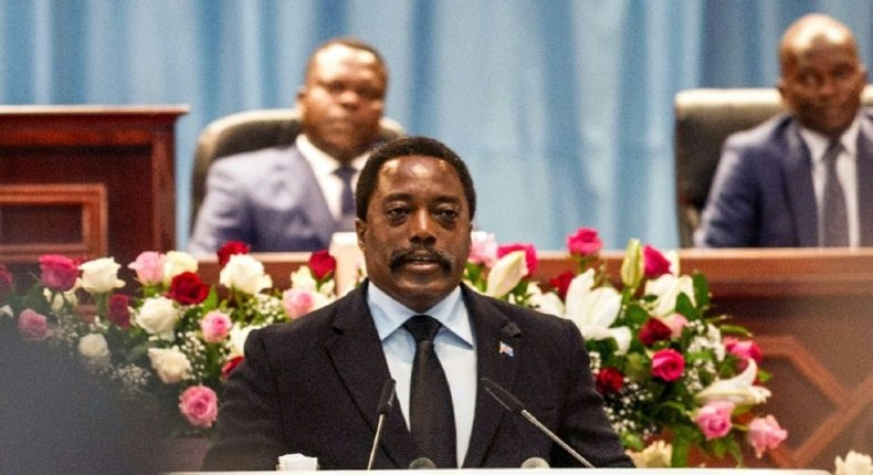 Congolese President Joseph Kabila, seen in April 2017, is set to remain in office until late 2017 under a deal brokered by the influential Roman Catholic Church