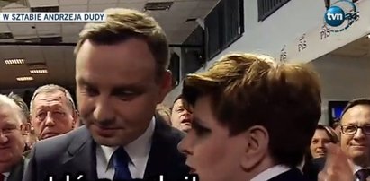 Duda też ma suflerkę! Szydło: Idź, pocałuj (żonę)!