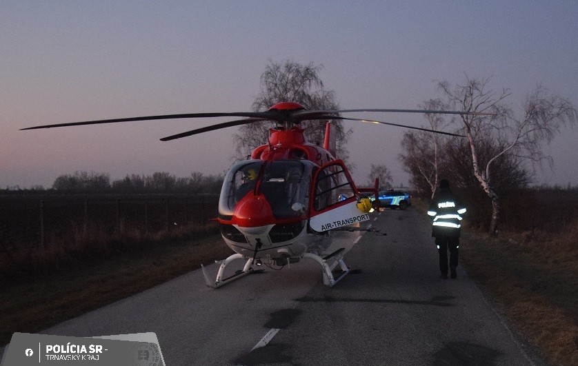 V okrese Dunajská Streda došlo k vážnej dopravnej nehode. 