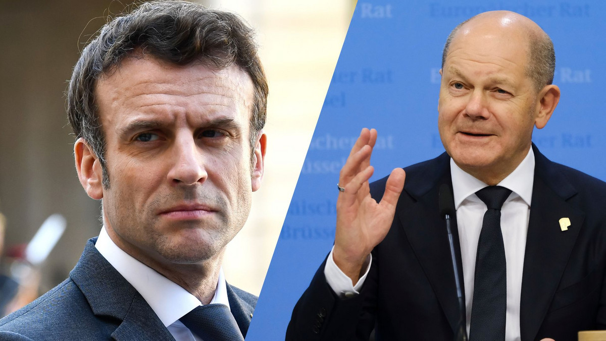 Starcie Macron vs Scholz. Dwie wizje pomocy Ukrainie. "Kto dawał hełmy?"