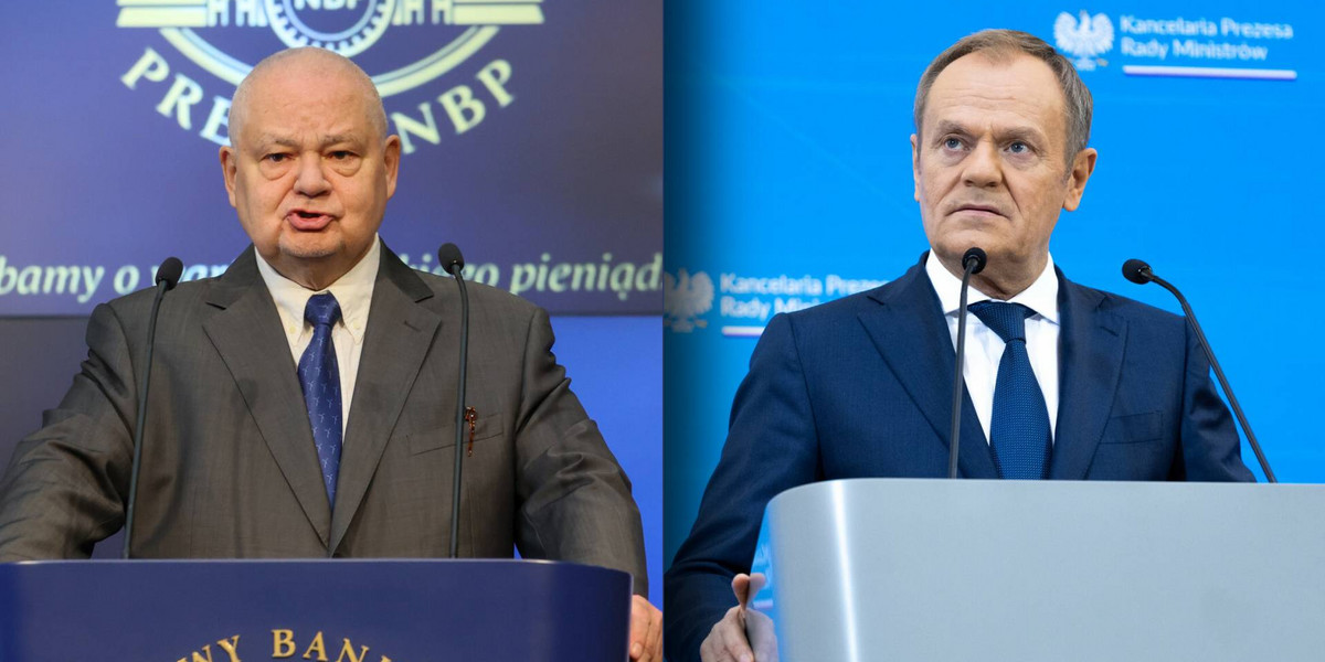 Premier Donald Tusk, chce postawić Adama Glapińskiego, prezesa NBP przed Trybunałem Stanu
