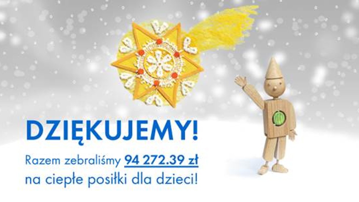 Polska Akcja Humanitarna od prawie 20 lat prowadzi program Pajacyk, w ramach którego finansuje posiłki w polskich szkołach, a od 2011 roku zapewnia dzieciom dostęp do żywności także poza Polską. W 2016 roku, dzięki zaangażowaniu właścicieli lokali i punktów gastronomicznych, którzy wzięli udział w akcji Świąteczny Stół Pajacyka, PAH będzie mogła przeznaczyć na dożywianie dzieci prawie 95 tys. złotych.