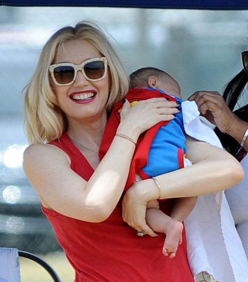 Gwen Stefani ze swoim małym synkiem