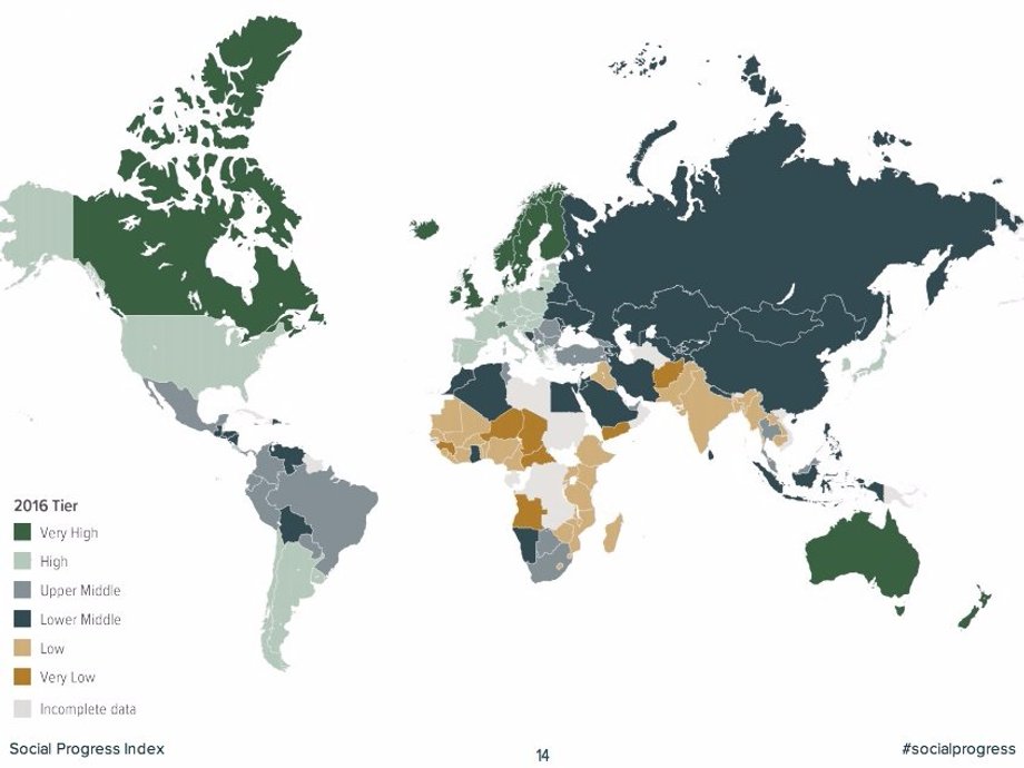 Mapa postępu społecznego w 2016 r.