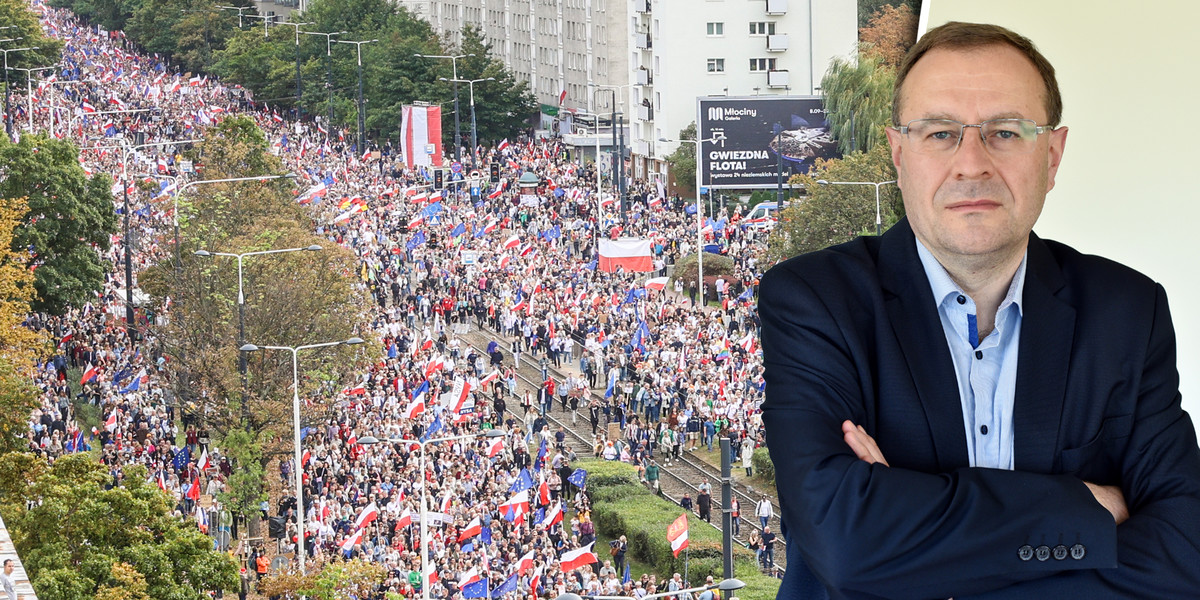 Politolog ocenia, czy środowy marsz PiS przypominać będzie to, co widzieliśmy na ulicach Warszawy w czerwcu i październiku 2023 r.