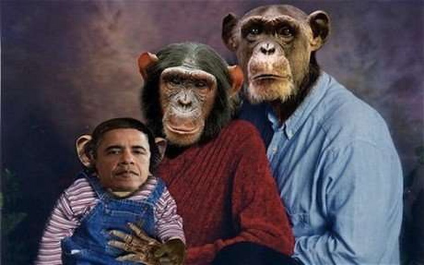 Skandal! Zrobili z Obamy małpę