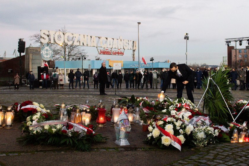 Gdańsk. Uroczystości z okazji wydarzeń Grudnia'70.