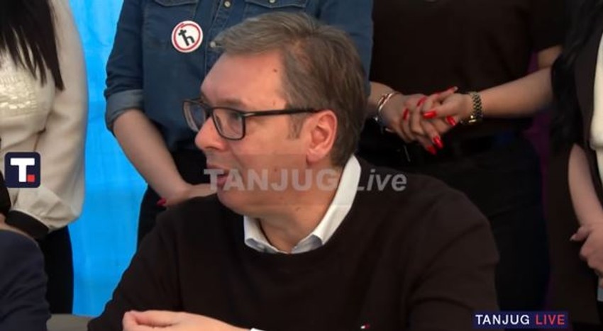 Vučić u Pionirskom parku