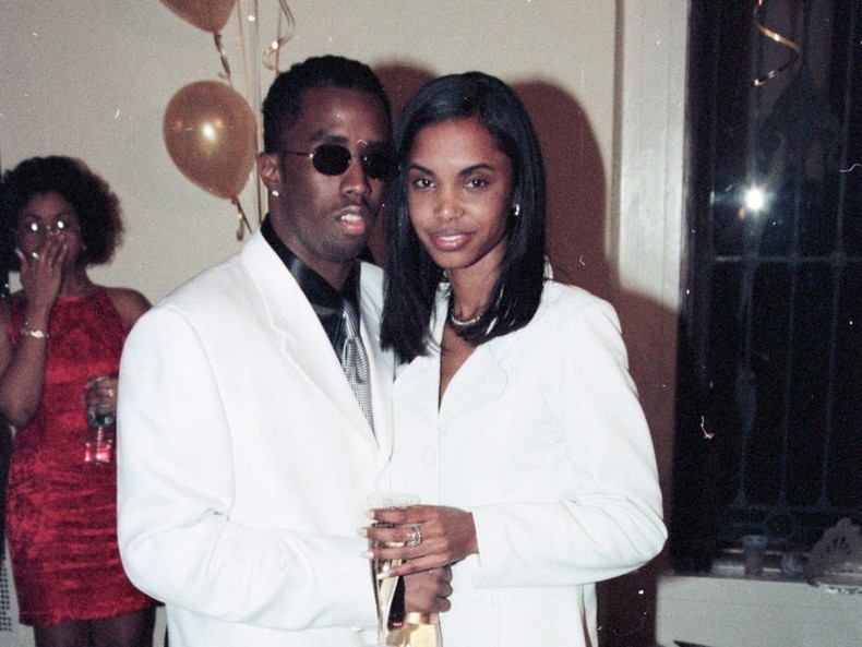 Diddy and Kim Porter at a brand-new year's eve event in 1994. Nitro/Getty Images