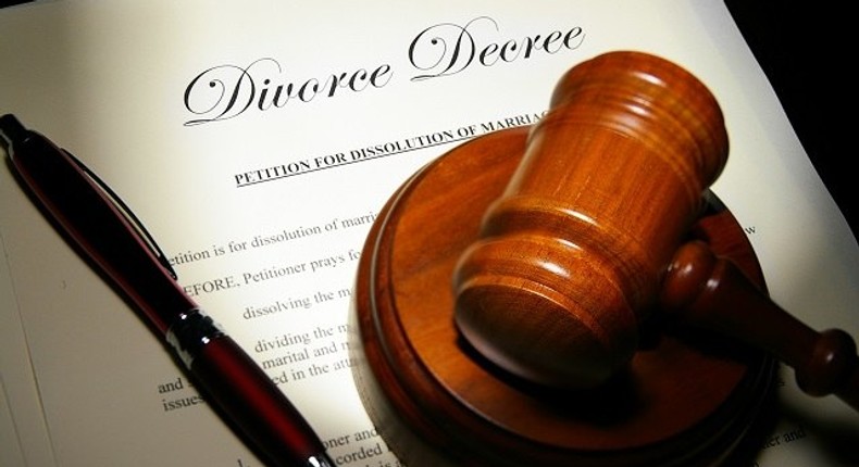 Divorce papers