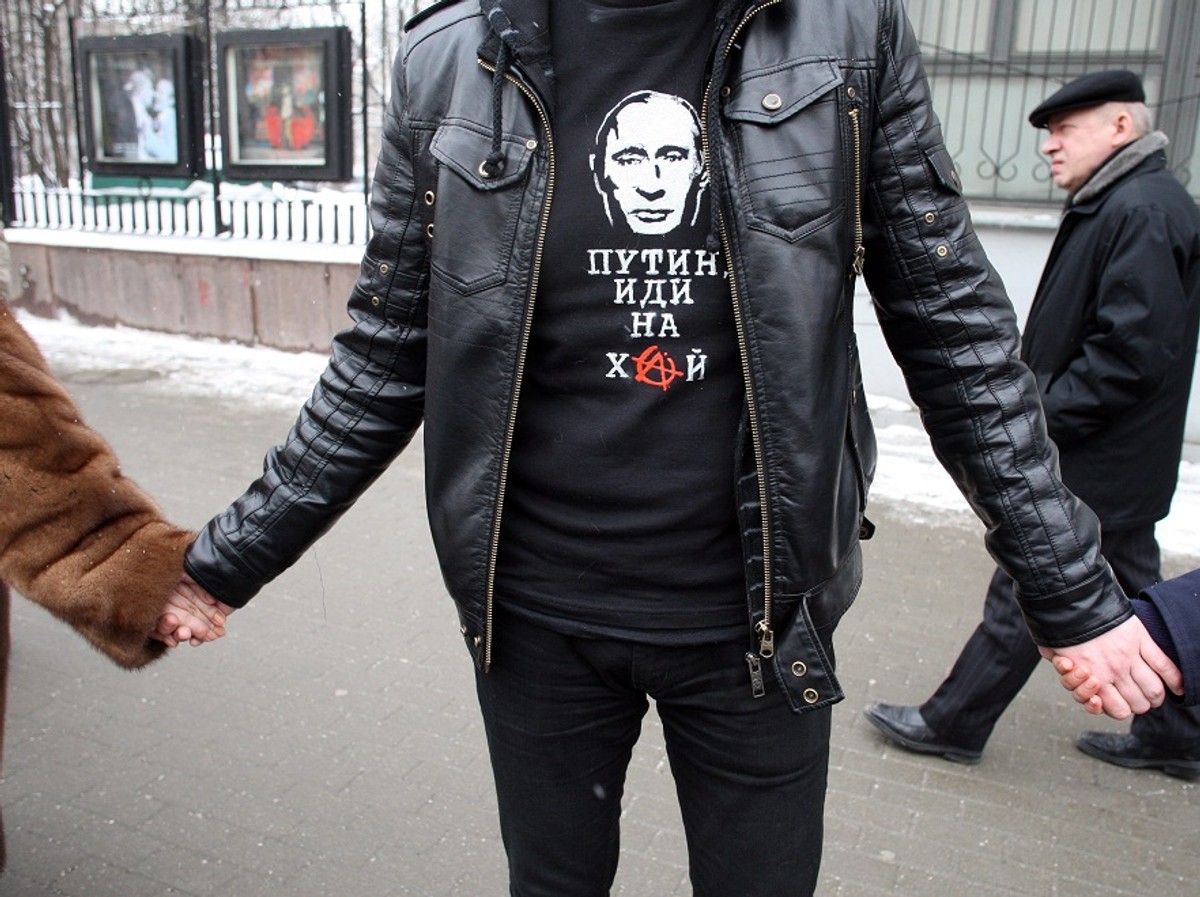 "Żywy łańcuch" przeciwko Putinowi w Rosji