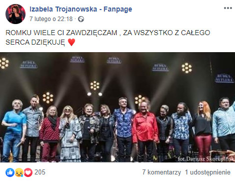 Izabela Trojanowska na Facebooku