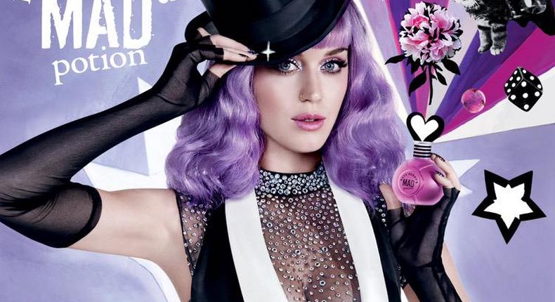 Katy Perry fronts campaign for her new fragrance, 'Mad Portion'