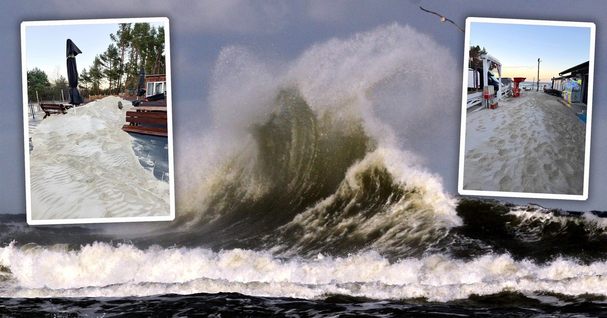 Pokazali jak wygląda plaża nad Bałtykiem po weekendowych sztormach. "Krajobraz po bitwie"