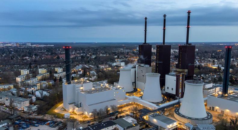 The Lichterfelde gas-fired power plant in Berlin, Germany. The EU relies on Russia for about 40% of its natural gas and about 27% of its oil imports, making it difficult to enact harsher sanctions.