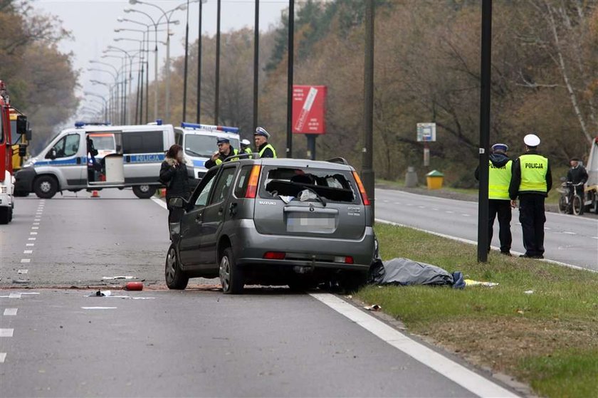 Warszawa, wypadek, ul Czecha, karambol, śmierć