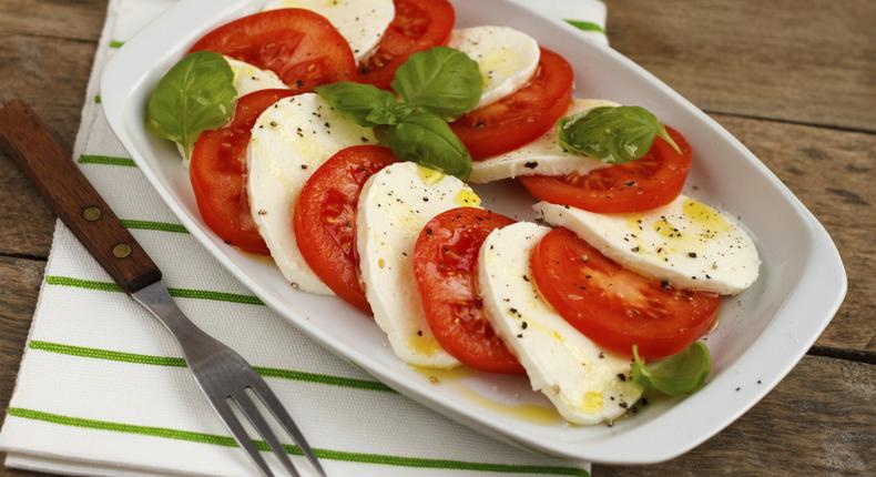 Tomato and mozzarella salad