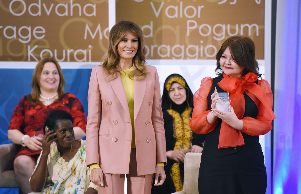 Melania Trump na rozdaniu nagród International Women of Courage, rok 2018
