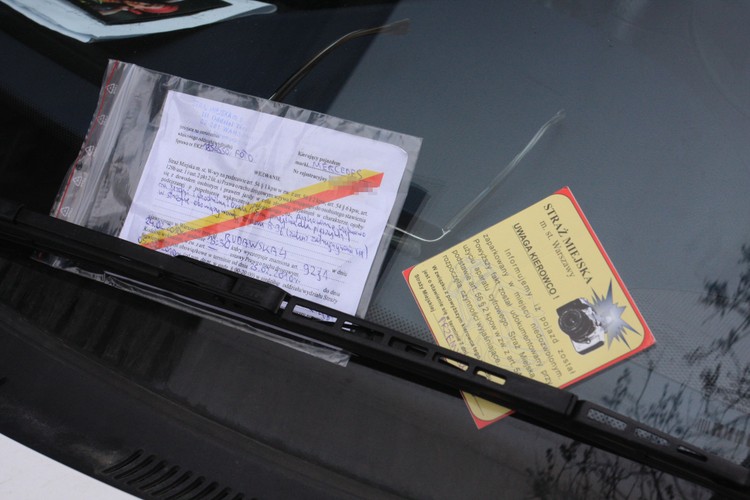 Nieprawidłowe parkowanie - wezwanie od straży miejskiej