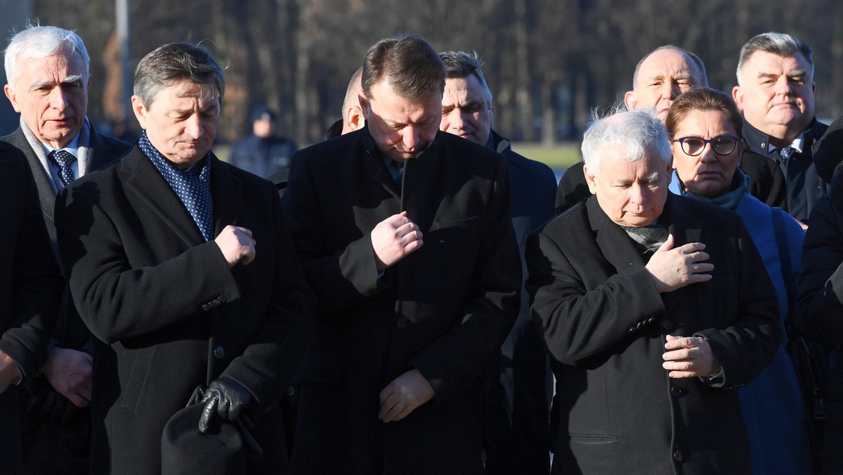  Jarosław Kaczyński, Marek Kuchciński, Mariusz Błaszczak