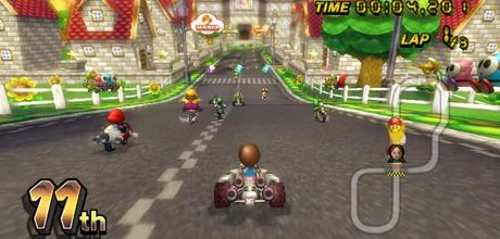 Screen z gry "Mario Kart Wii"