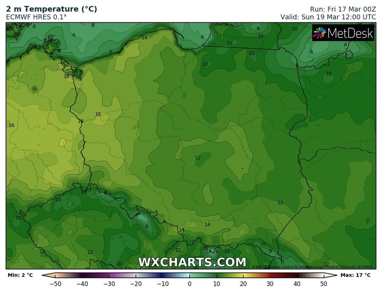 Temperatura ma stopniowo rosnąć. Miejscami odnotujemy ponad 15 st. C.