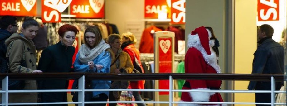 święty mikołaj centrum handlowe boże narodzenie