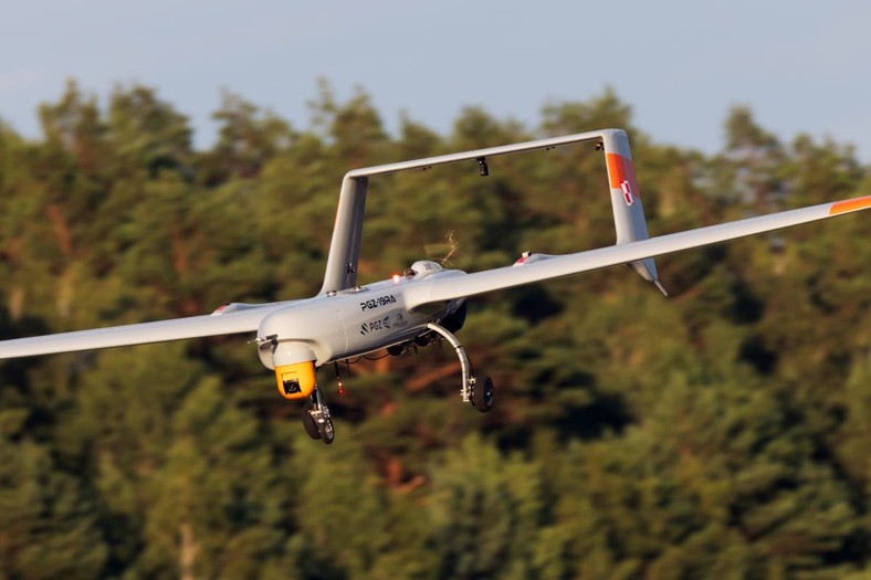 Polski dron PGZ-19RA Orlik w czasie testów