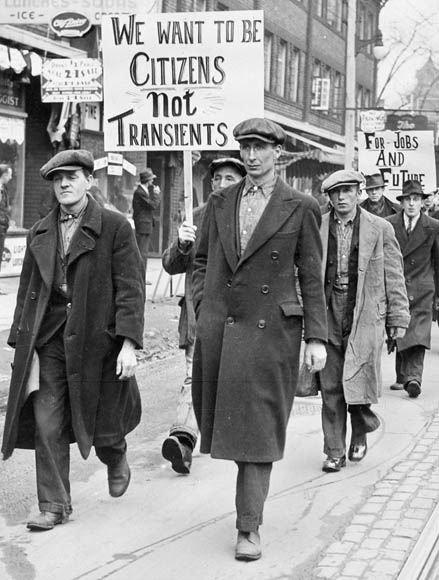 Protest w trakcie kryzysu w Toronto (domena publiczna)