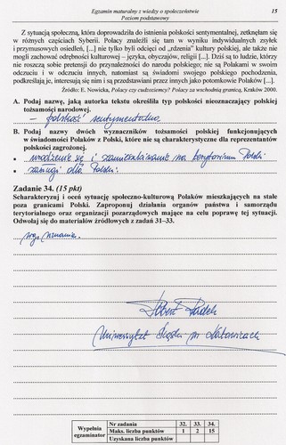 Matura z WOS - rozwiązania do zadań z poziomu podstawowego