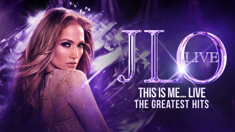 Plakat promujący nadchodzącą trasę koncertową Jennifer Lopez