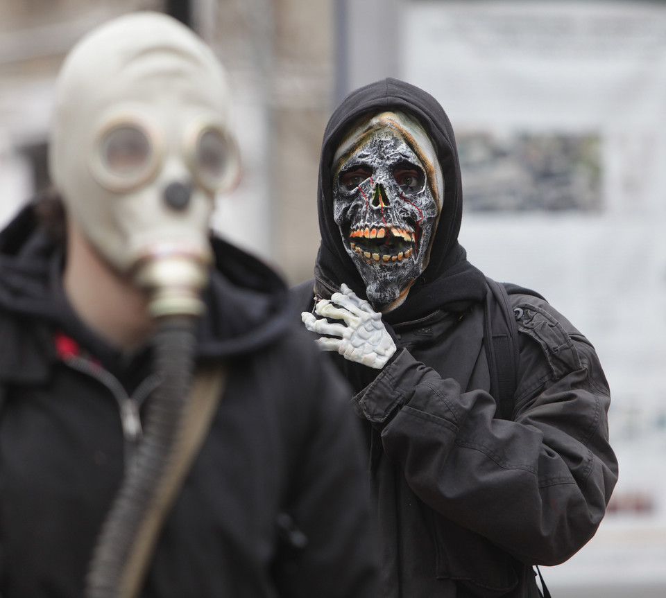 ŁÓDŹ ELEKTROWNIE ATOMOWE ANARCHIŚCI PROTEST